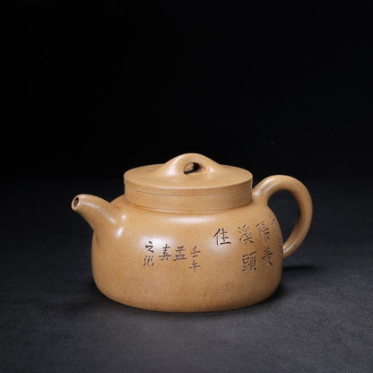 Chinese Yixing Zisha Clay Handmade Exquisite Teapot（鱼罩 底款：范家壶庄）