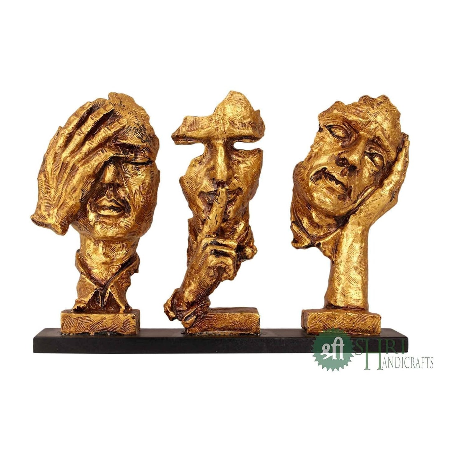 Polyresin Modern Human Faces Statue Table Desk Idol Figurine Home Decor