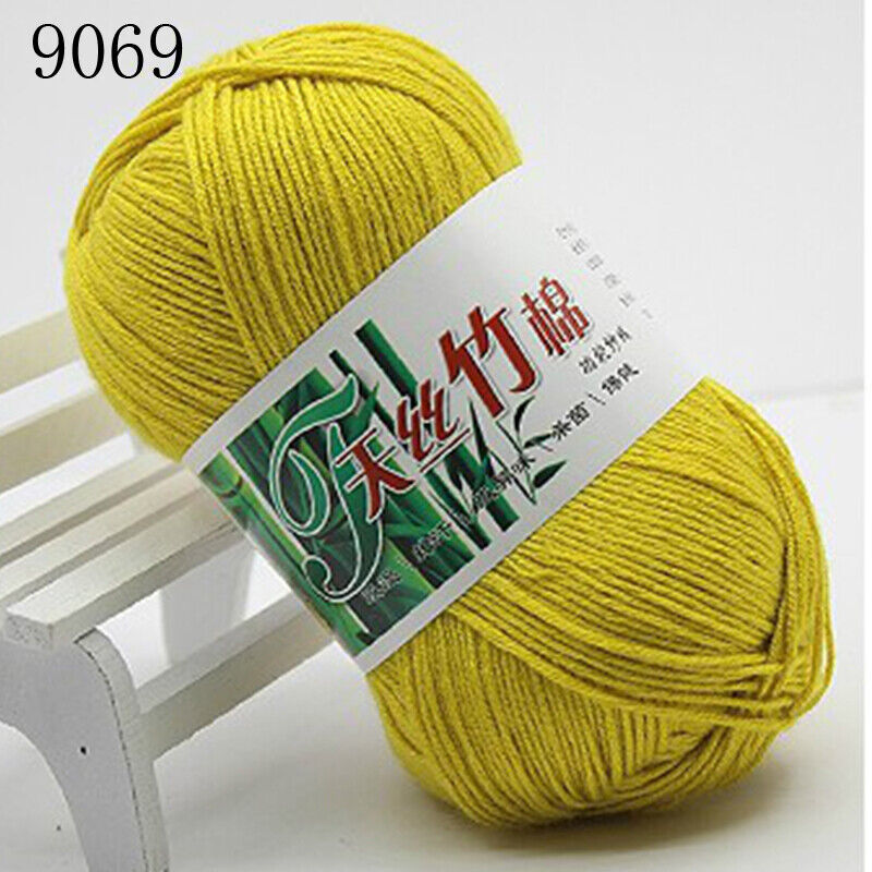 Hot Sale 50g Soft Bamboo Crochet Cotton Yarn Knitting Baby Knit Wool Yarn