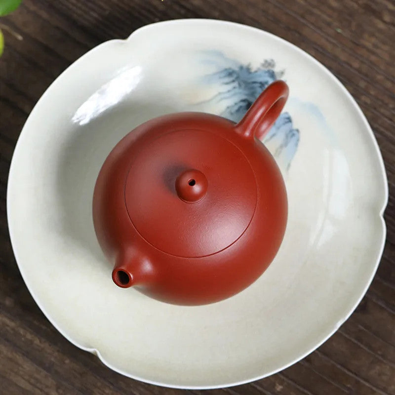 Chinese Yixing Zisha Teapot Handmade Dahongpao Tea Set Infuser Xishi Kettle