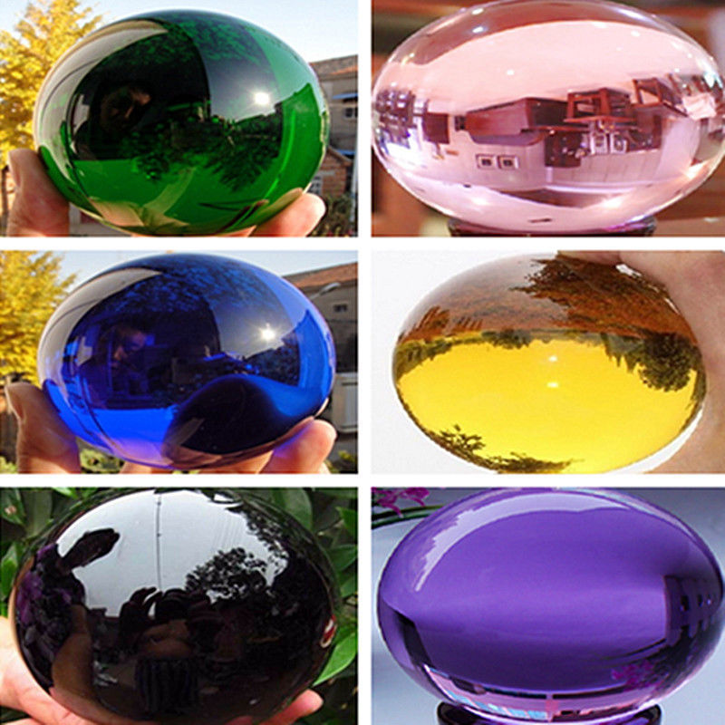50MM Round Glass Crystal Ball Sphere Buyers Select the Size Magic Ball