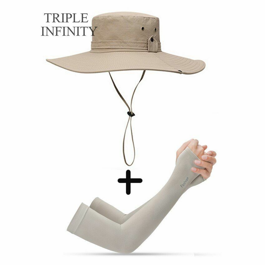 Bucket Hat Cowboy Summer Fishing Hiking Beach Waterproof Sun-proof Anti-UV Cap