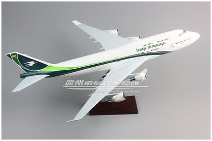 47CM 1:150 Iraqi Airways BOEING 747-400 YI-ASA Passenger Airplane Resin Model