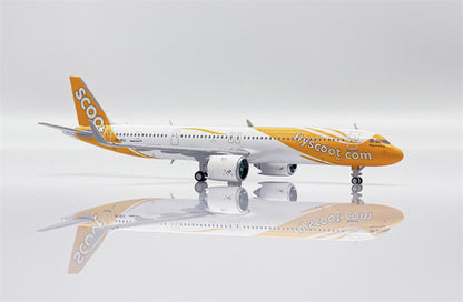 JC Wings Scoot for Airbus A321neo 9V-NCA Wings of Change 1/400 Aircraft Model