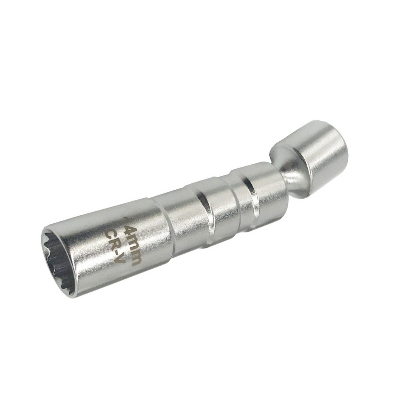 14mm Thin Wall Magnetic Swivel Spark Plug Socket 8 inch Drive 12 Point
