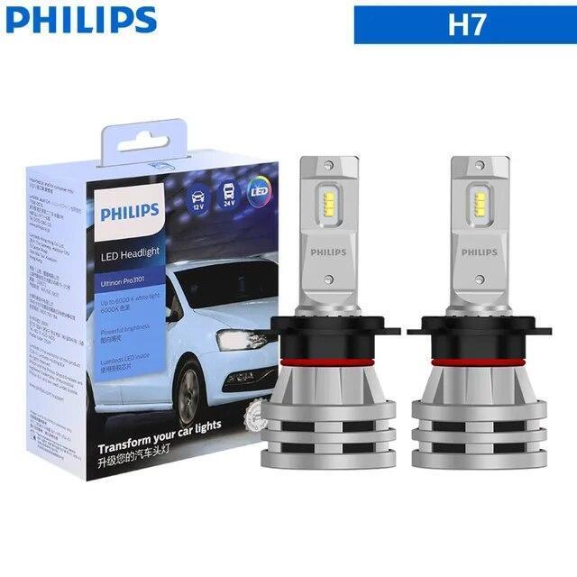 2pcs Philips Ultinon Pro3101 H1 H3 H4 H7 H11 HB3 HB4 HIR2 LED Car Headlight Kit