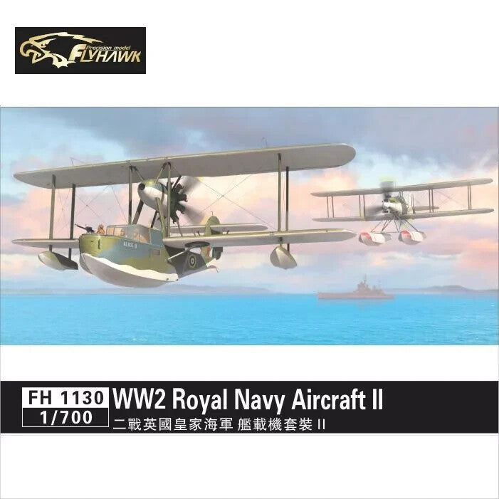 Flyhawk FH1130 1/700 WWII Royal Navy Aircraft II Plastic Model Kit GAMES WWII