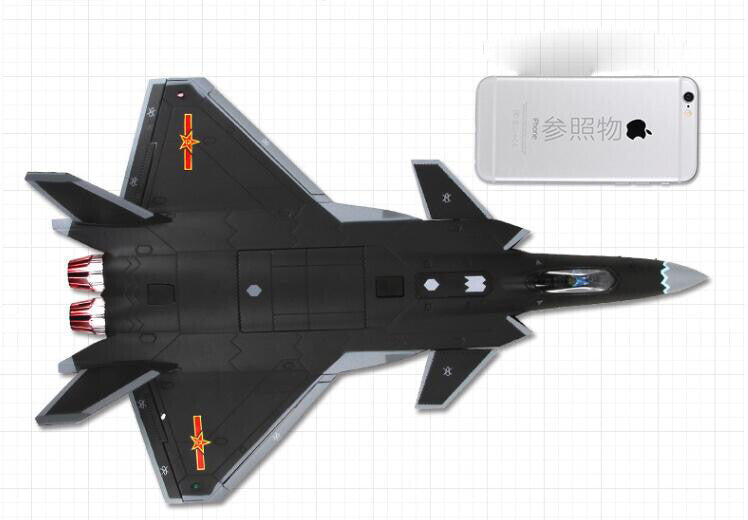 TEERBO J-20 Heavy Stealth Fighter Fire Fang 1/48 diecast plane model aircraft
