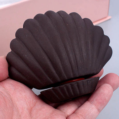 Purple Sand Facial Moxibustion Pot Moxa Box Shell Facial Gua Sha Wormwood Tool艾灸