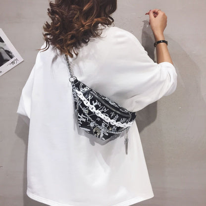 Leather Bag Summer Handbag Trend Fashion Crossbody Bag Casual Street Fanny Pack