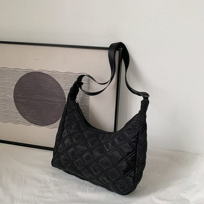 Pattern Shoulder Bag Cotton Handbag Women Tote Bags Padded Ladies Bag