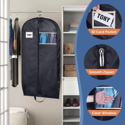 43" Suit Bags for Men Travel, Travel Garment Bag Carry On, Durable Thick