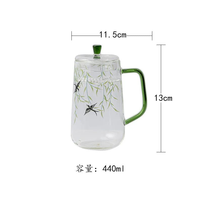 Glass Coffee Mug Kitchen Cup Tea Mug Coffee Milk Pot Office Water Cup