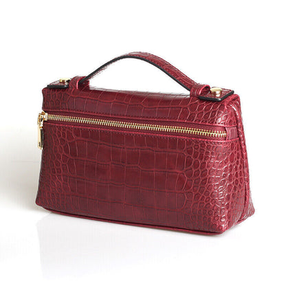 Pattern PU Leather Clutch Bag Women Trendy Make Up Handbag Purse Bag