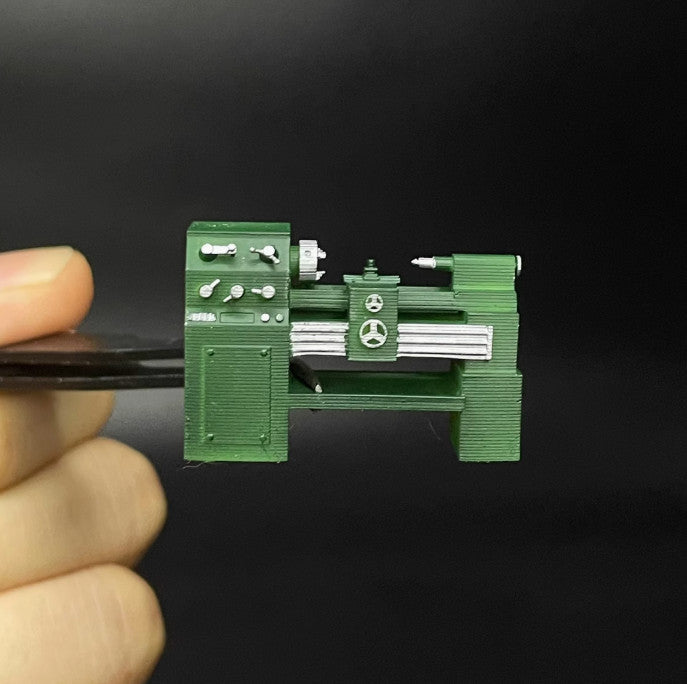1:64 Workshop Mechanic Lathe Model Maintenance Tool Scene Prop Model Toy