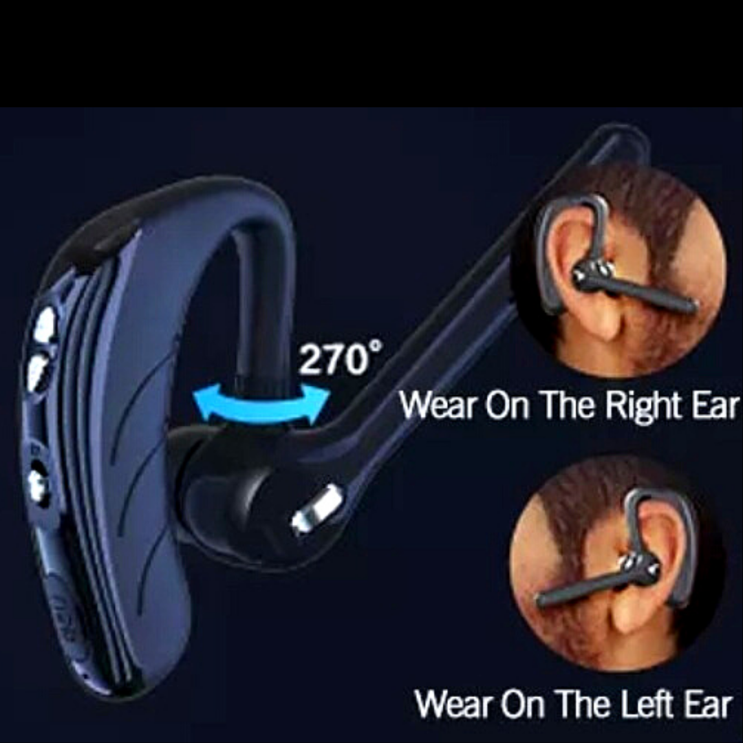 Wireless Bluetooth 5.0 Earpiece Noise Cancelling Headset Driving Trucker Earbuds