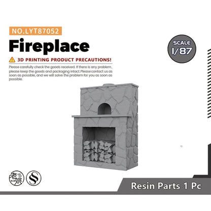 Yao's Studio LYT87052 1/87 HO Fireplace For Scene Model Type-2