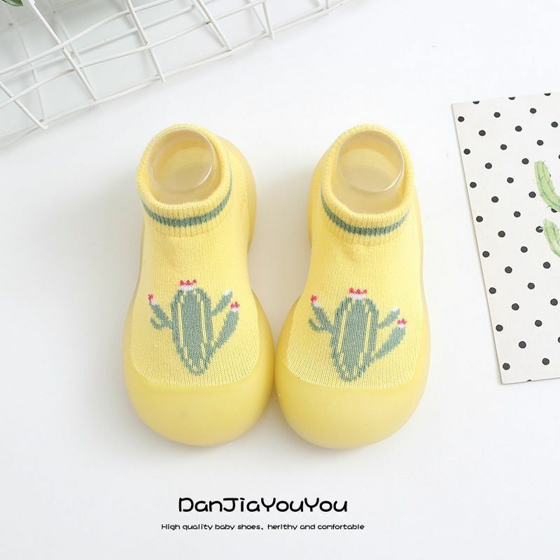 Sock Shoes Baby Boys Girls Autumn Non-slip Floor Kids Soft Rubber Toddler Knit
