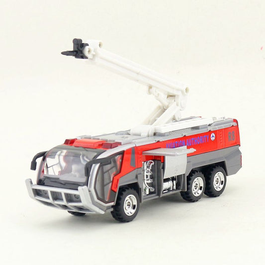 1/50 Airport Fire Truck Pull Back Sound & Light Aviation Fire Car Toys Model