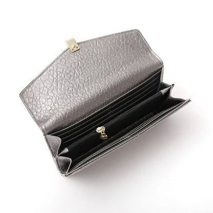 Genuine Leather Wallet Long Purse Clutch Bag 10*19*2.5cm Black Blue Wallets 1PC