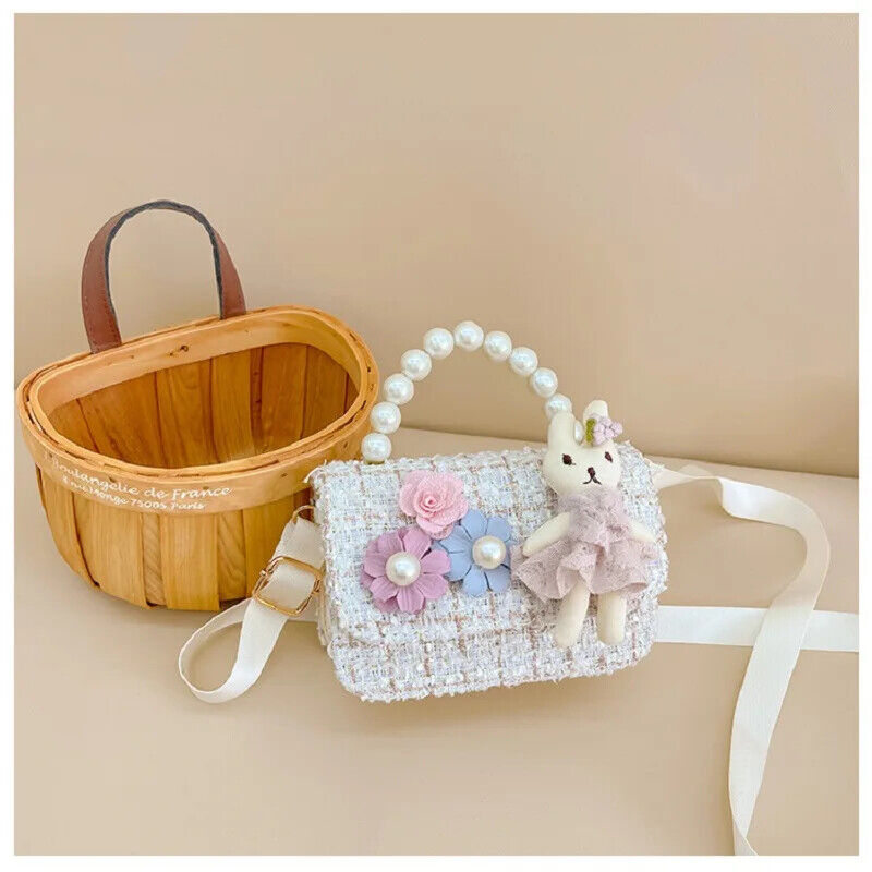Children Wallet Bag Girl Classic Handbag Flower Kid Money Bag Baby Shoulder Bag
