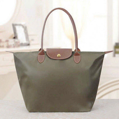 Women Shoulder Fashion Bag Large Nylon Handbag Folding Storage Bags Casual