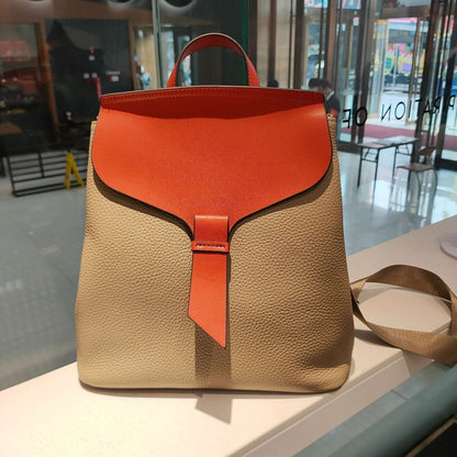 School Book Bag All-match Real Leather Backpack Cowhide Shoulder Bag 27*13*28 CM