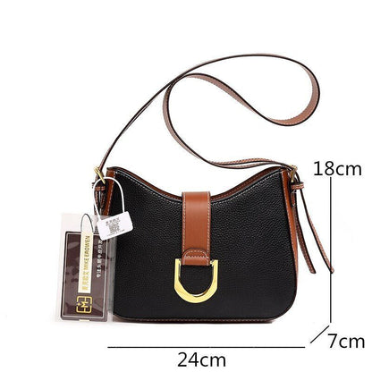 Soft Cow Genuine Leather Bag Handbag Shoulder Purse Fashion Nylon Crossbody Bag
