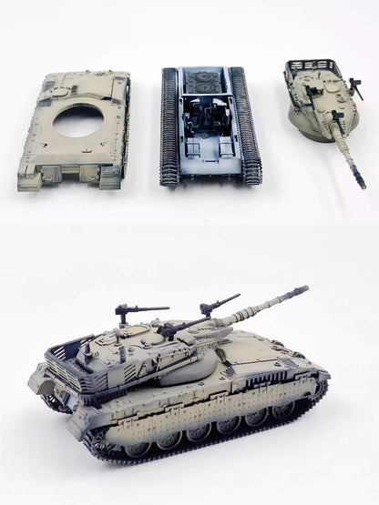 Handmade 1/144 A109.Merkava MK2 Tank Full Inner Structure Model Desert Color