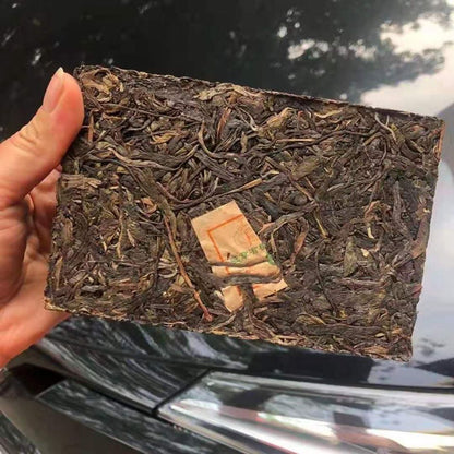 2003 Yunnan Pu'er Tea Banzhang Organic Puer Raw Tea Brick Old Pu-erh Tea 500g