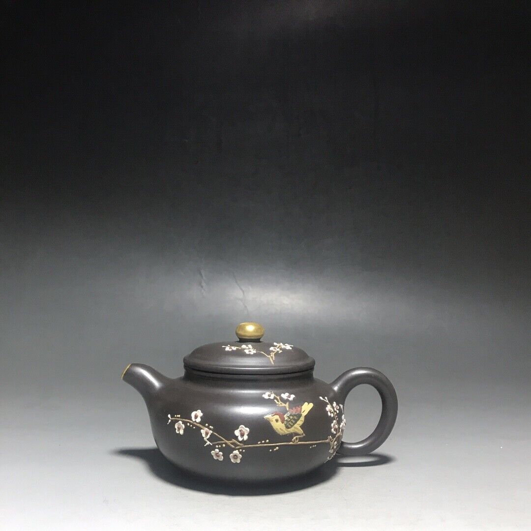 vintage chinese yixing purple clay teapot zisha ceremony teaware collection rare