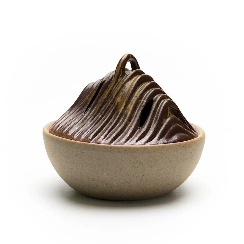 Hill ceramic incense burner coil incense base home decoration accessories -