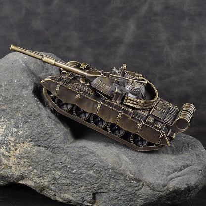 1:72 China PLA Type 59D MBT Main Battle Tank Model All-metal Bronze