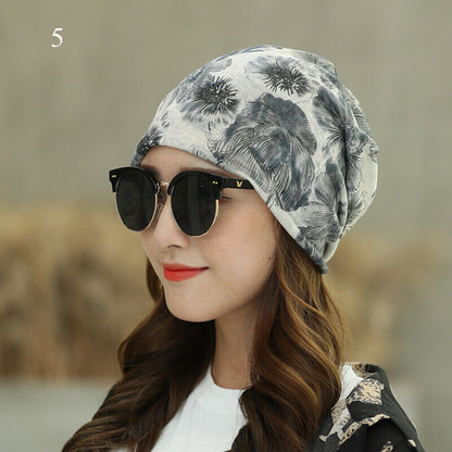 Women's Turban Cap Spring and Summer Outdoor Hat Breathable Pullover Cap Thin