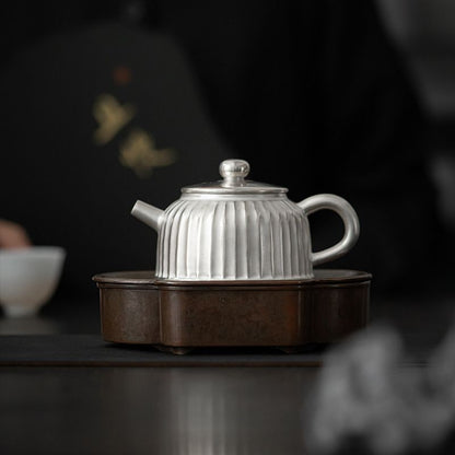 Jingdezhen 150ml 999 Fine Silver-Plated Ceramic Gongfu Teapot Ball Filter