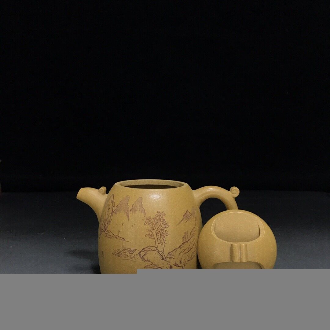 Chinese Yixing Zisha Clay Handmade Exquisite Teapot （秦权 底款：尹振庭）