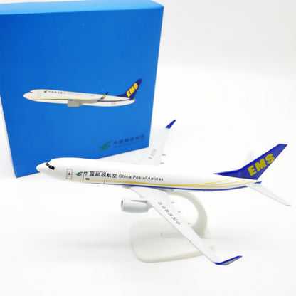 20cm China Postal Airlines B737 Model Airplane Die Cast Model Plane 20 X20 X 9cm