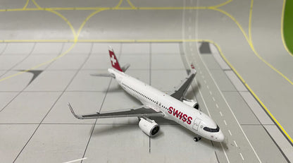 JC Wings SWISS for Airbus A320neo HB-JDB 1/400 DIECAST Aircraft Pre-built Model