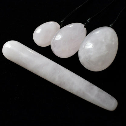 Women Exerciser Ball Massager Vaginal Muscles Tightening Ball Rose Quartz Egg