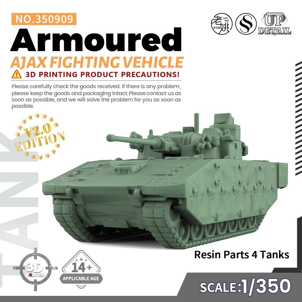 SSMODEL SS350909 1/350 Military Model Kit Ajax Armoured Fighting Vehicle