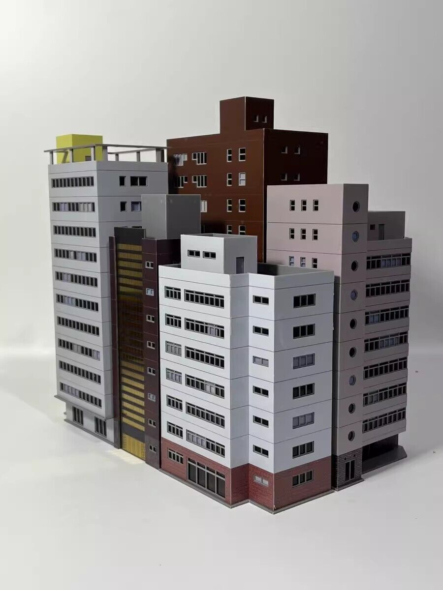 1/150 Scale City Buildings Train Railway Modern Model House N1 Left OR Right