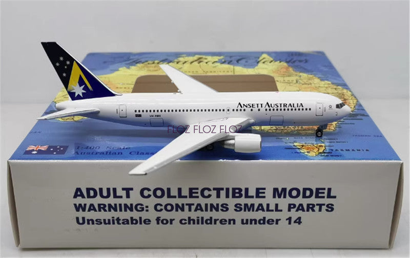 AeroClassics for Ansett Australia for Boeing B767-200 VH-RMG 1:400 plane Model