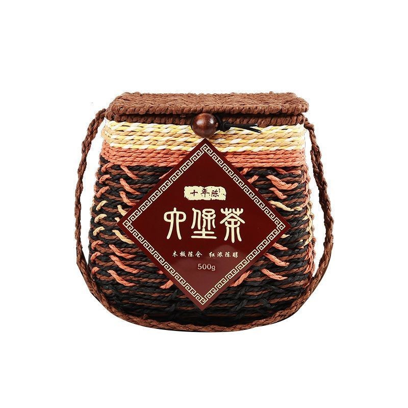 Liubao Tea Wuzhou Top Dark tea Ripe Tea Red Bean Aroma Natural Herbal for Health