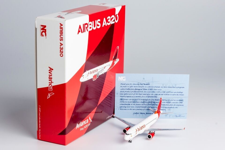 1:400 NG Model Avianc AIRBUS A320 Passenger Aircraft Diecast Airplane Model