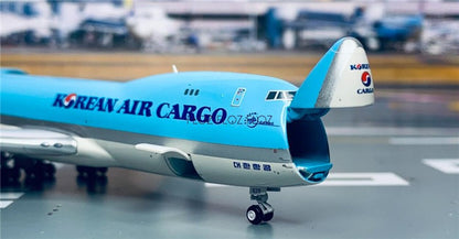 for JC Wings for Korean Air Cargo Nose open for Boeing 747-8F HL7629 1:400 Model