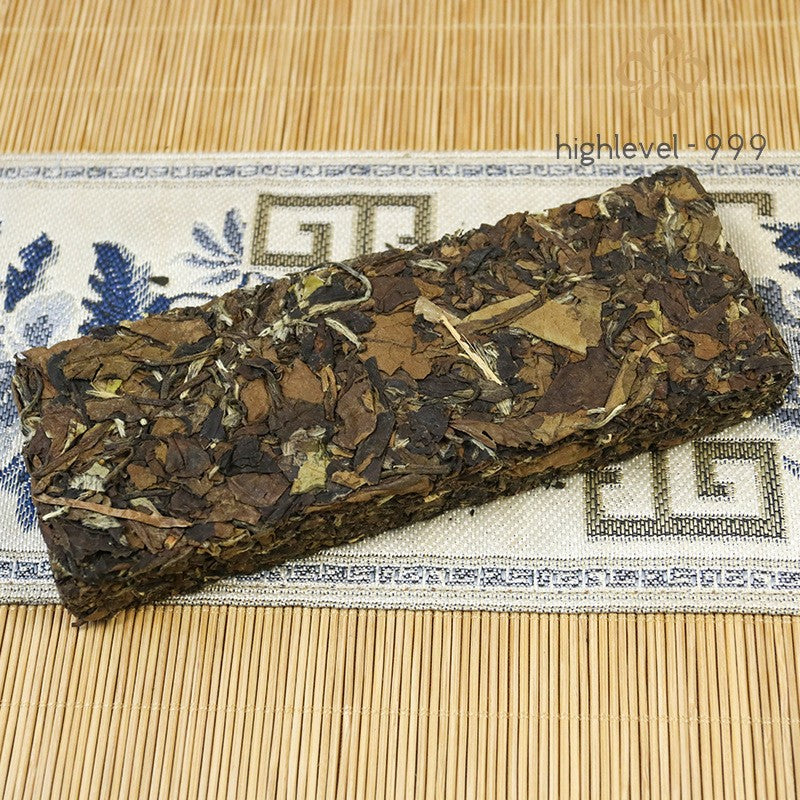100g White Tea Brick Shoumei Fuding Fujian Mountain Grown Tea