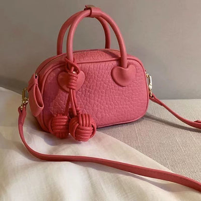 Pink Handbags Shoulder Bags Crossbody Purse Versatile Shoulder Bags 18*6.5*12 CM