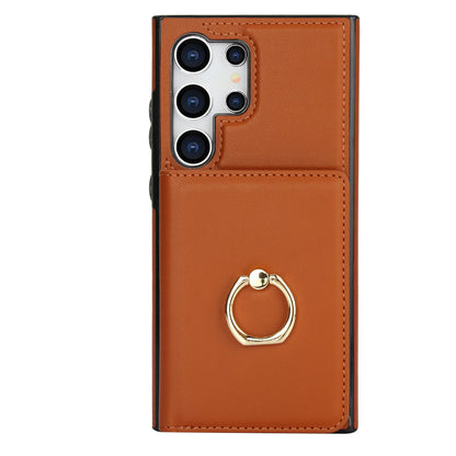 Wallet Case for Samsung Galaxy S24/S23/S22/S21 Ultra/Note 20 Ultra Rotation Ring