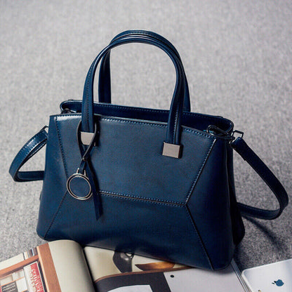 Genuine Leather Women's Classic Handbag Crossbody Shoulder Bag Satchel Tote Bag