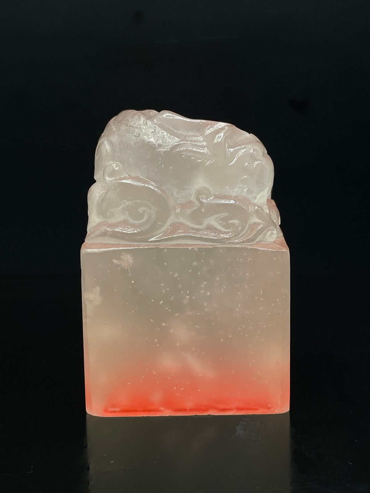 Chinese Natural Shoushan Stone Hand-carved Exquisite Dragon Seal 31313